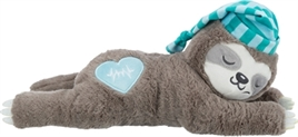 PLUCHE LUIAARD GRIJS MET HEARTBEAT VOOR PUPPY 34 CM