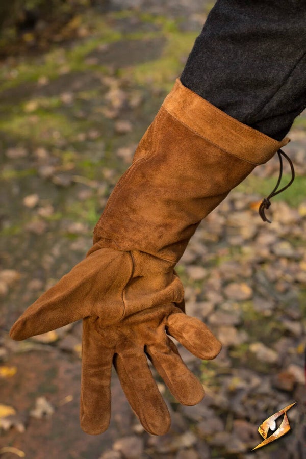 Lederen handschoenen - 10/XL - Bruin