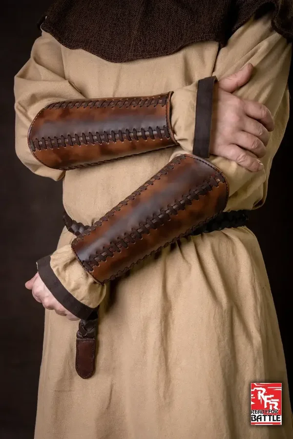 Bracers Squire - Faux Leather - Brown
