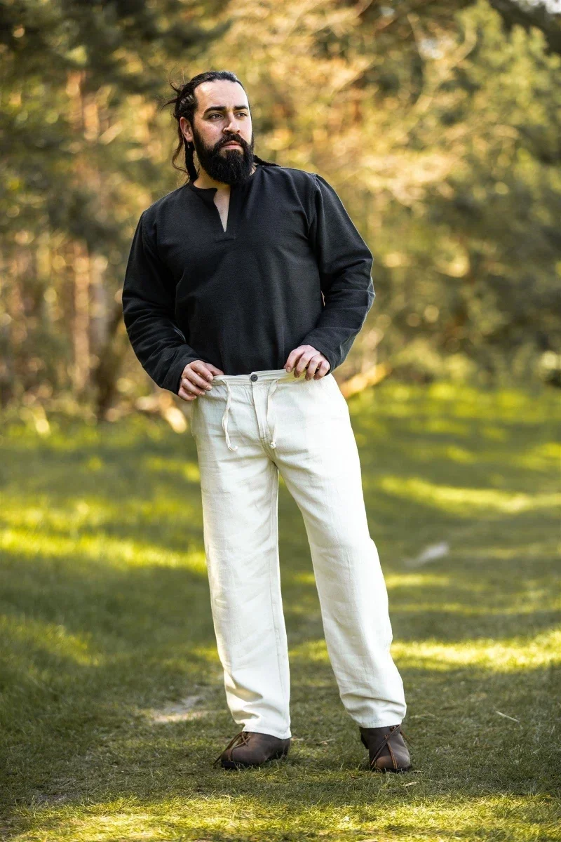 Middeleeuwse broek "Dirk" Cream