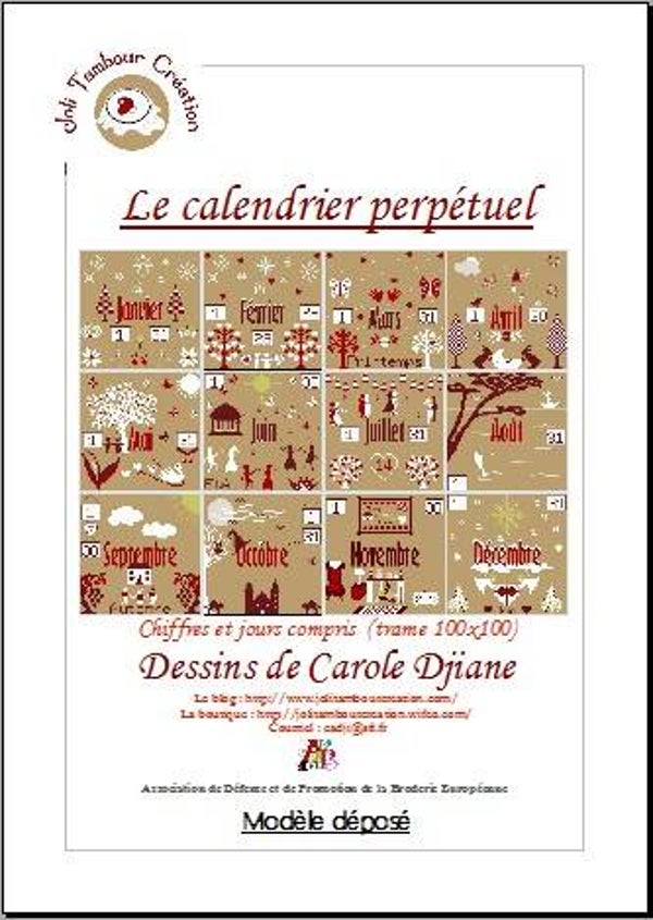 compilation du calendrier perpétuel