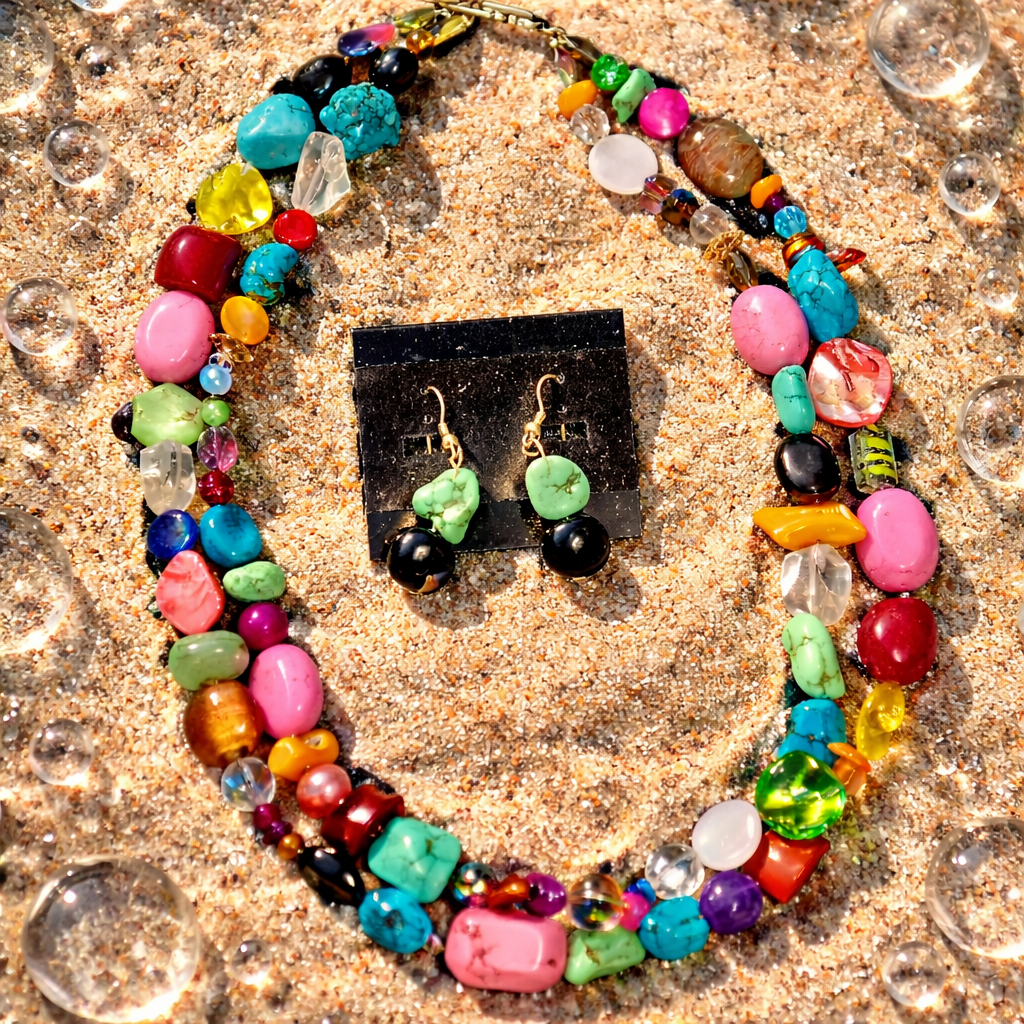 Multi gemstone necklace