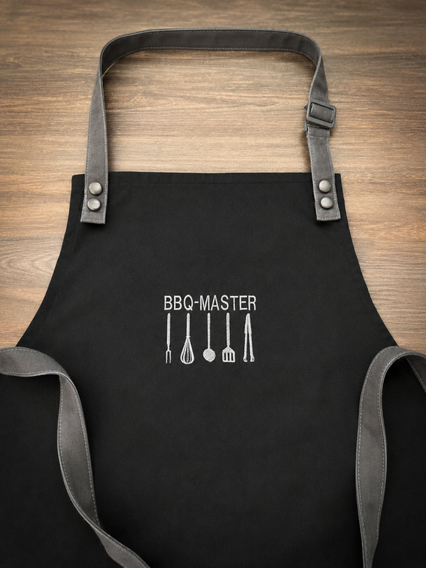 Keukenschort zwart BBQ Master