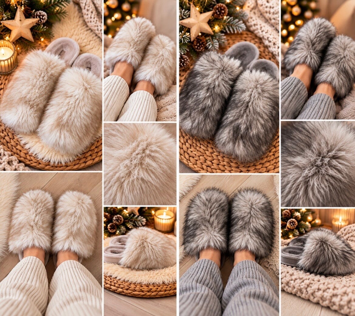 Luxe Fluffy Pantoffels
