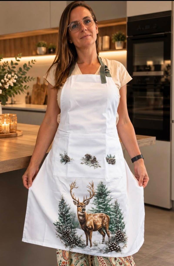 Kerstschort rendier bos