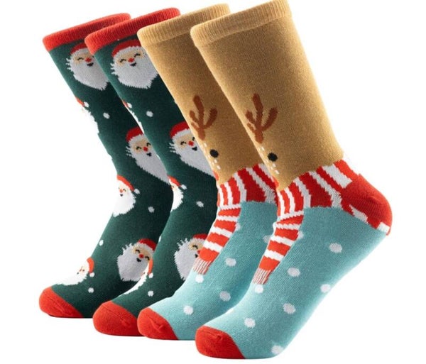 Giftset sokken rudolf en Santa