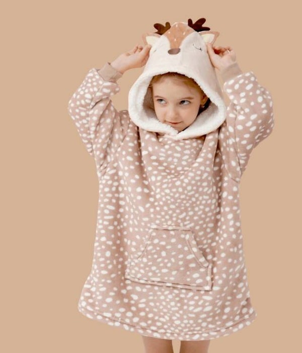 Hoodie ree met bijpassende sokken