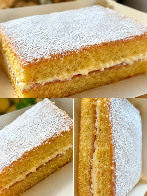 Victoria sponge Slab 15x15