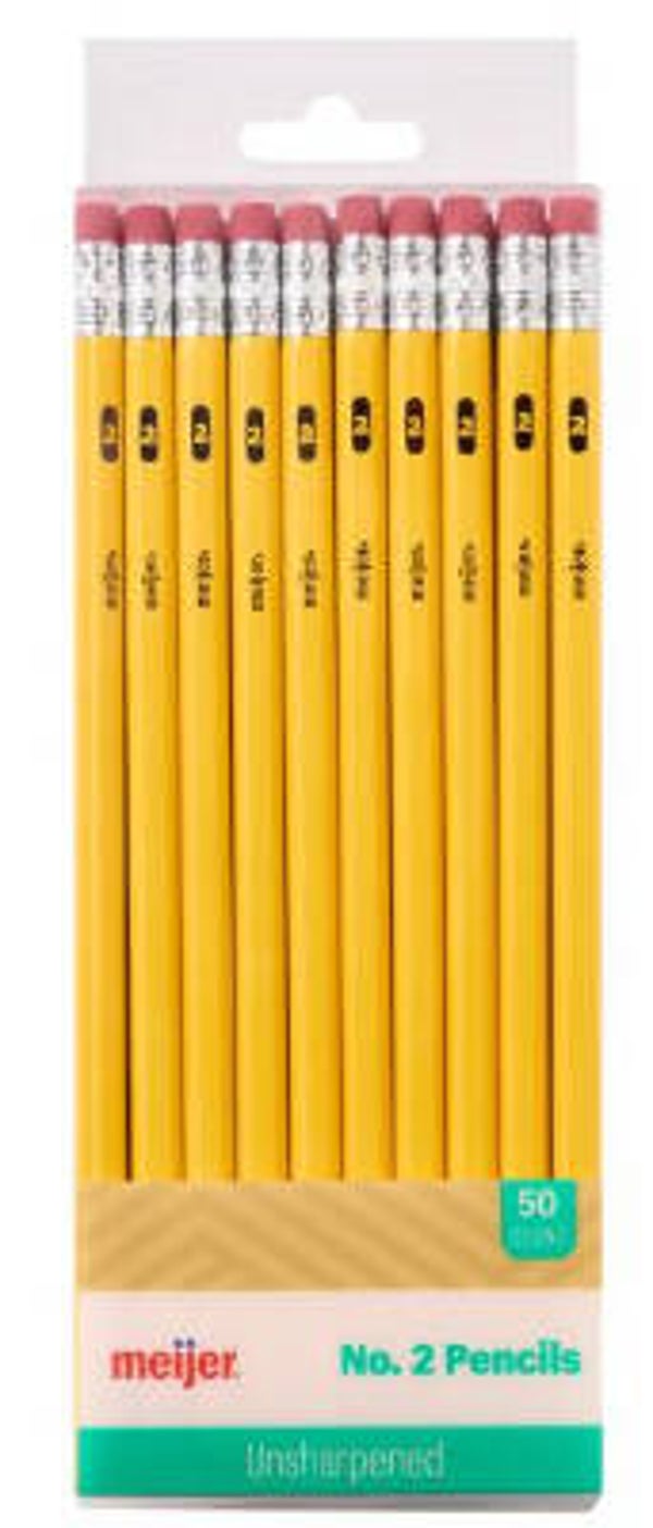 Meijer No.2 Pencils - 50 ct. - Yellow