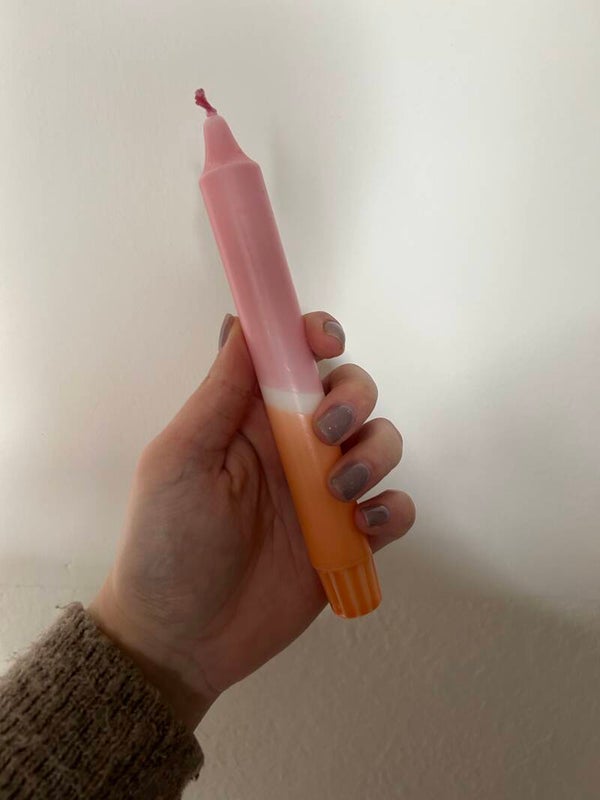 Kaars dip oranje