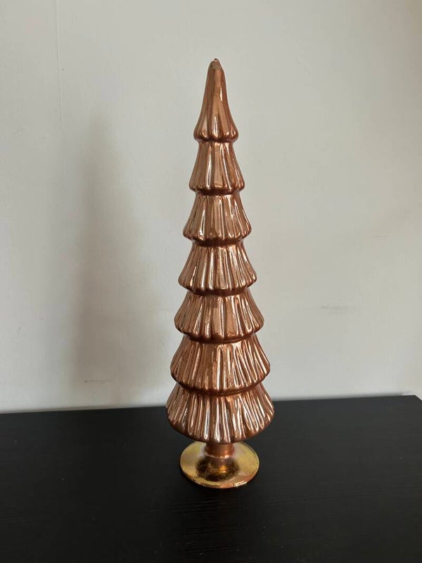Glazen kerstboom warm sand mix 5