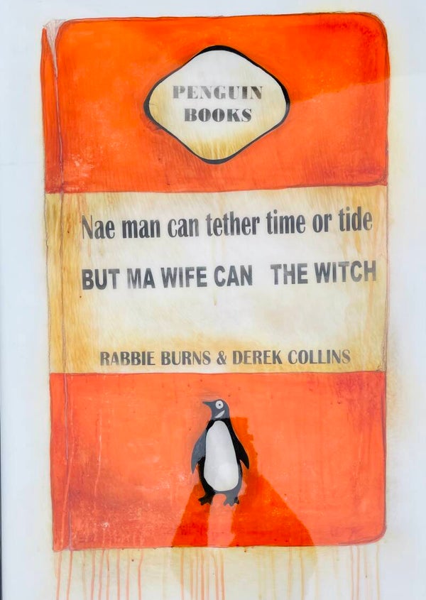 Penguin Book Original Painting.        SALE. Was £900