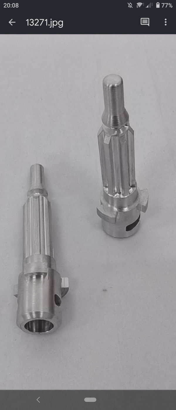 Audi TT MK2 non standard aluminium bonnet pin