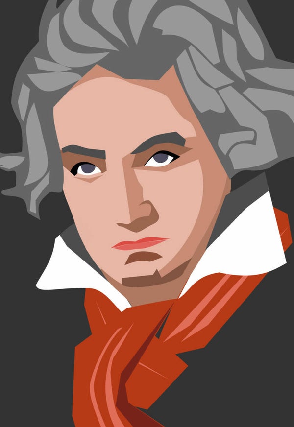 Beethoven kleur 81 x 56 cm