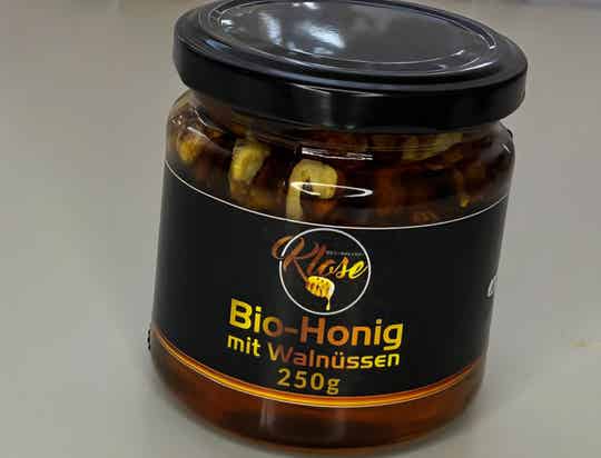 Bio Honig mit Walnüssen 250g