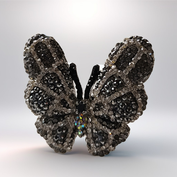 Bague papillon noir