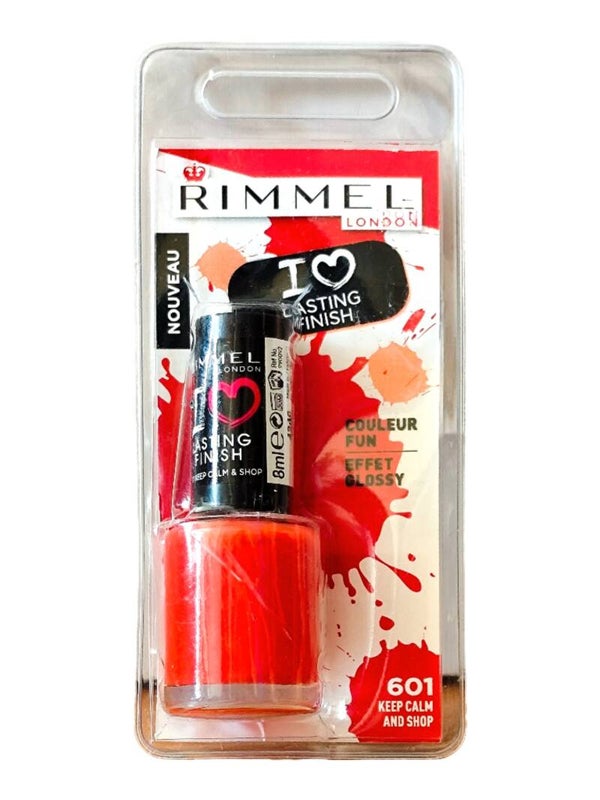 RIMMEL - Vernis rouge fini brillant,