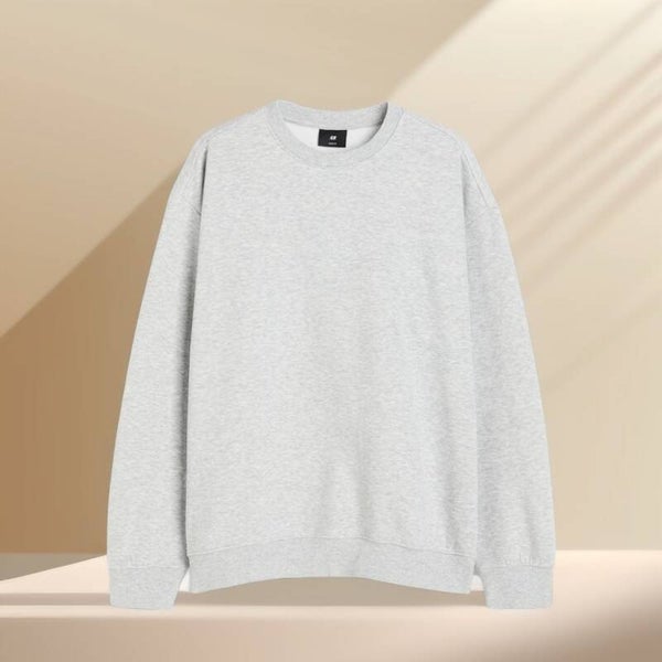 🌸 Basics - Sweat col rond - Gris chiné 🌸