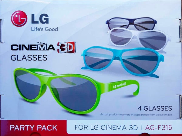 6 gafas 3D para televisor LG
