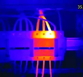 Warmtebeeldinspectie van elektrische installatie voor preventief onderhoud uitgevoerd door Werotech Techniek