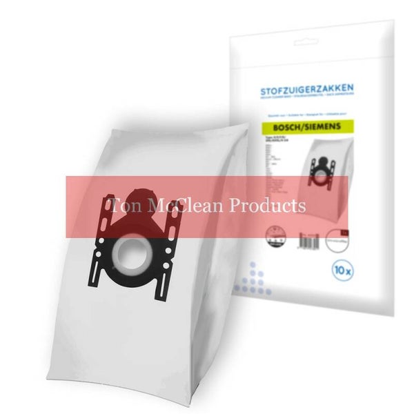 Bosch Type D-E-F-3D Stofzuigerzakken + gratis filter (huismerk)
