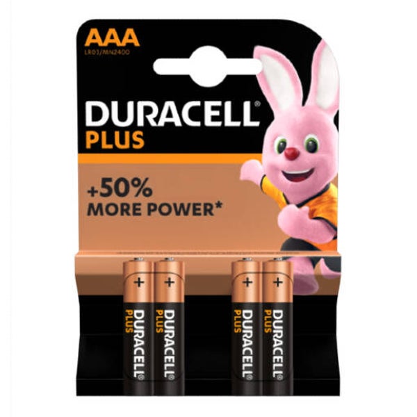 DURACELL PLUS POWER ALKALINE AAA 4X