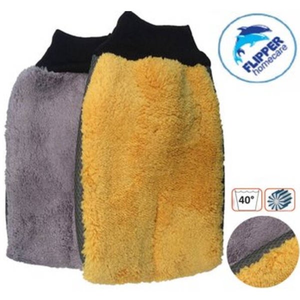 Flipper Microvezel Carwash Handschoen, 15 x 28cm.