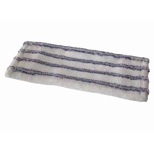 Vloermop Doek Microvezel - 42cm - Wit/Blauw Gestreept