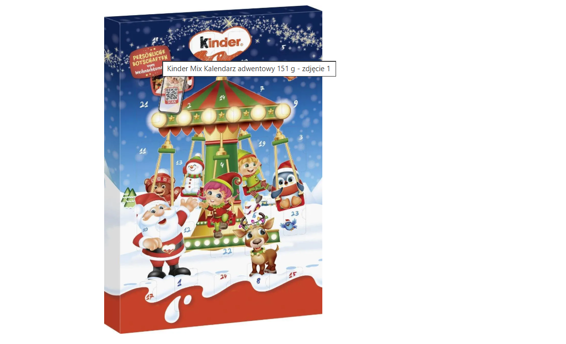 KALENDARZ ADWENTOWY KINDER
