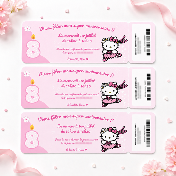 Tickets invitation x4