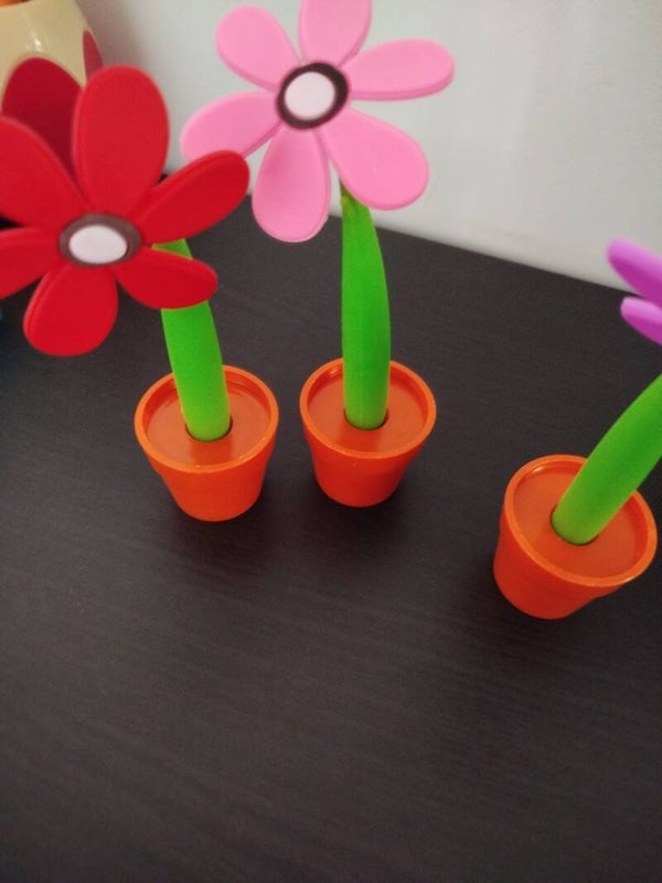 stylo pot de fleurs