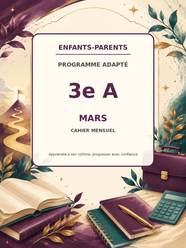 Collection Enfants-parents 3ème A mois de mars