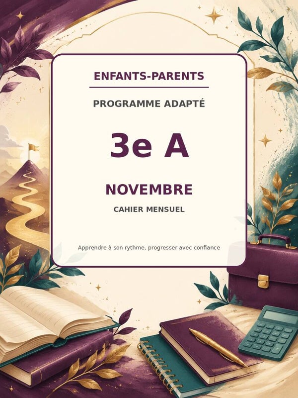 Collection Enfants-parents 3ème A mois de novembre