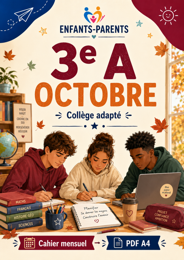 Collection Enfants-parents 3ème A mois d'octobre