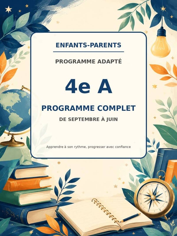 Collection complète 4e A – septembre à juin