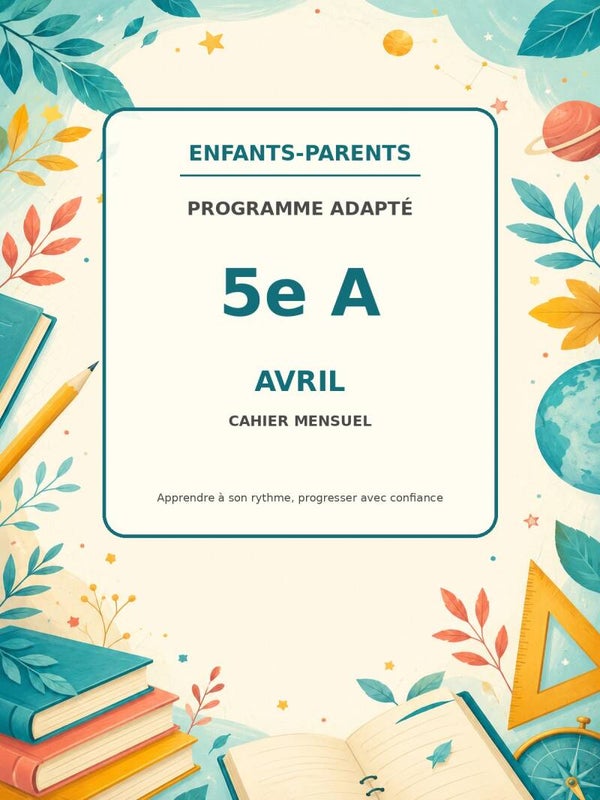 Collection Enfants-parents 5ème A mois d'avril