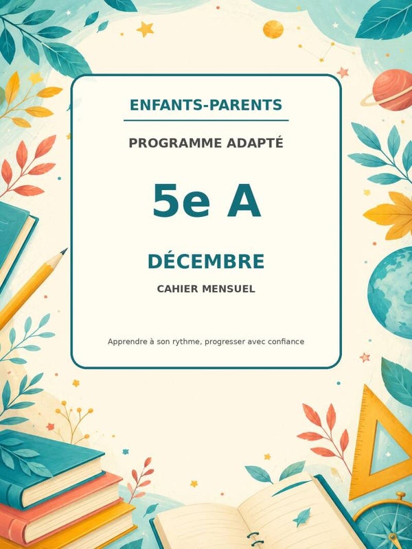 Collection Enfants-parents 5ème A mois de décembre