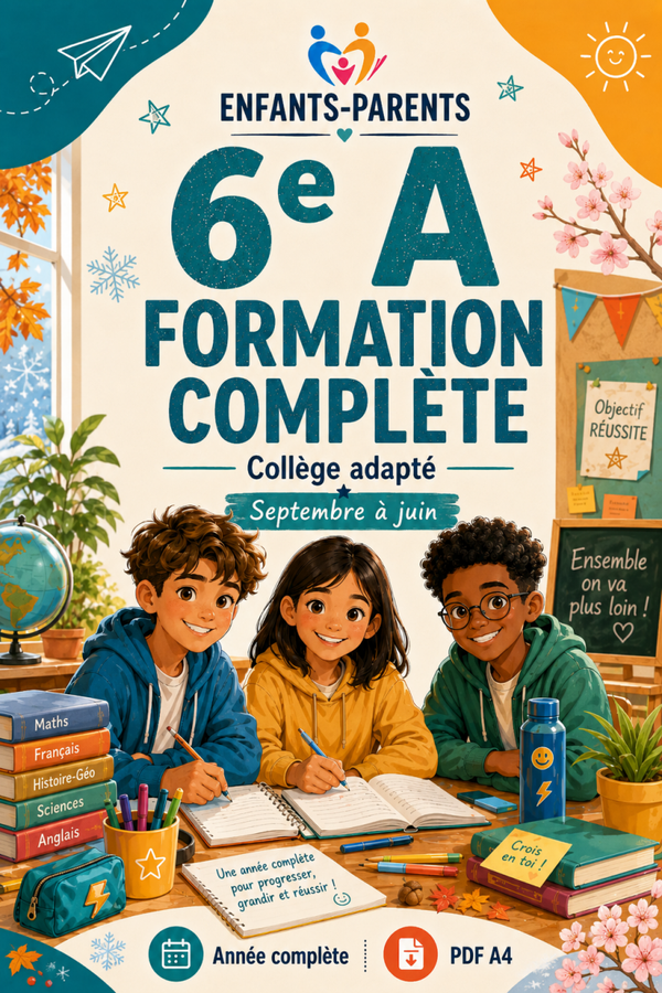 Collection complète 6e A – septembre à juin