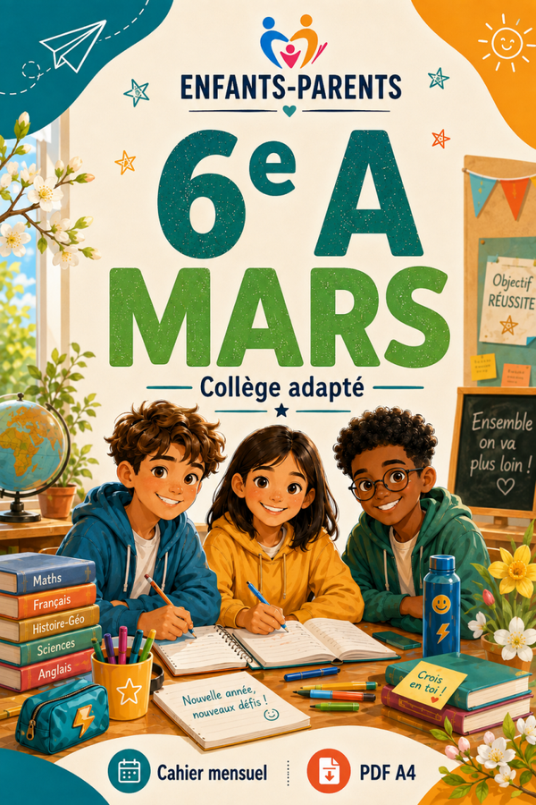 Collection Enfants-parents 6ème A mois de mars
