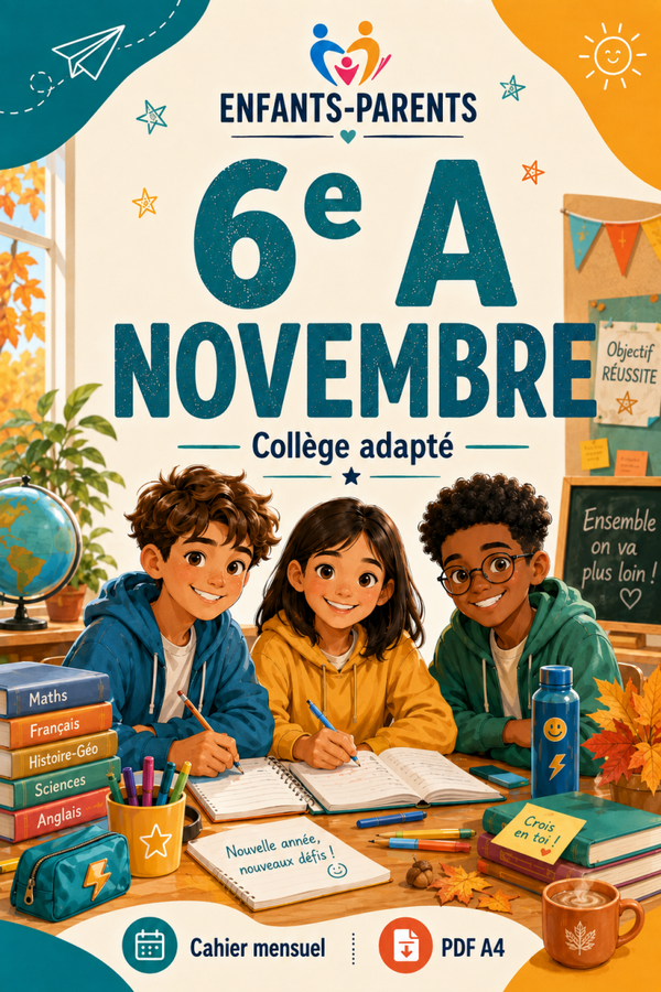 Collection Enfants-parents 6ème A mois de novembre