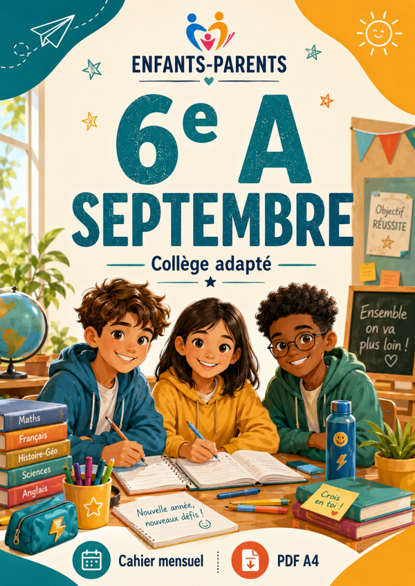 Collection Enfants-parents 6ème A mois de septembre