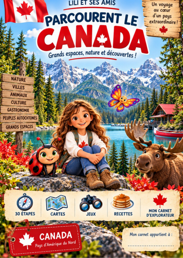 Lili, Inès et Justine découvrent le Canada