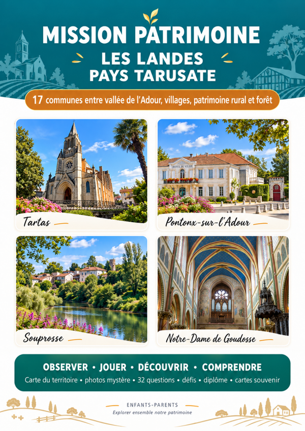 Mission Patrimoine – Les Landes : Pays Tarusate