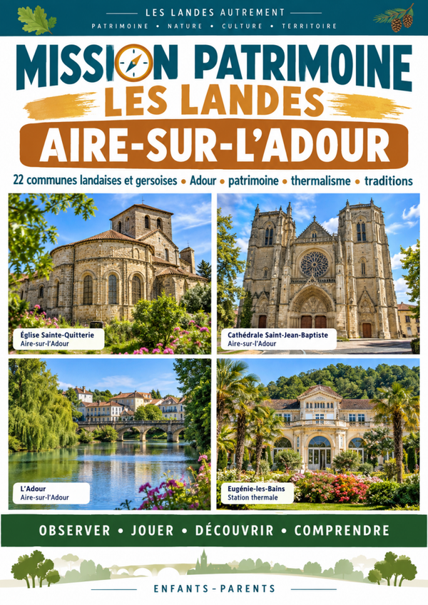 Mission Patrimoine – Les Landes : Aire-sur-l’Adour
