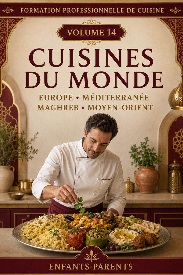Cuisine – Volume 14 : Cuisines du monde — Europe, Méditerranée, Maghreb et Moyen-Orient.