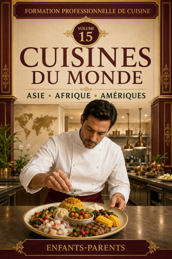 Cuisine – Volume 15 : Cuisines du monde — Asie, Afrique et Amériques.