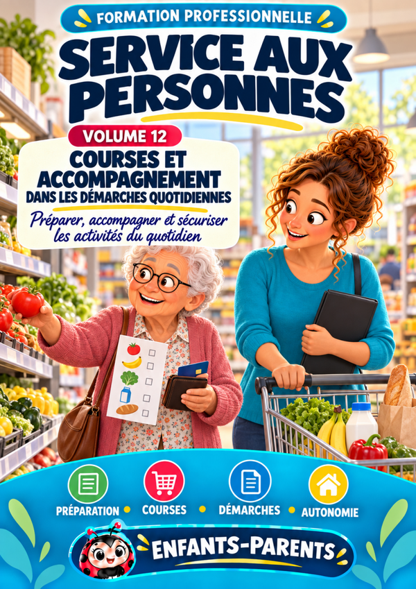 Service aux personnes Volume 12 Courses et accompagnement dans les démarches quotidiennes