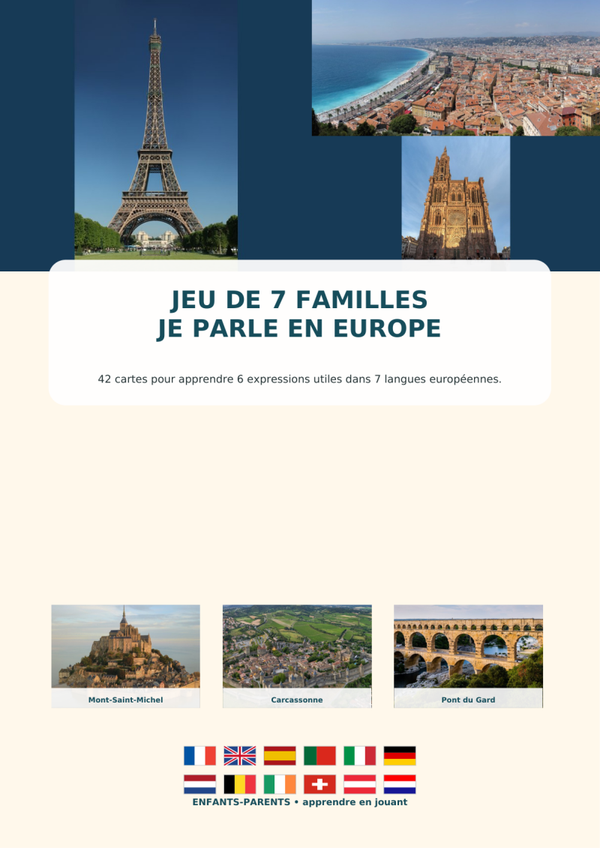 jeu de 7 famille Europe
