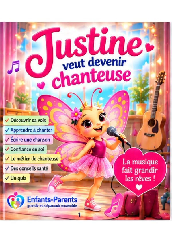 Justine veut devenir chanteuse