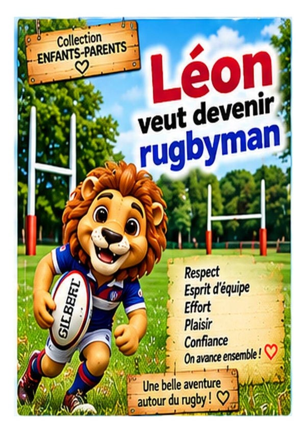 Léon veut devenir rugbyman